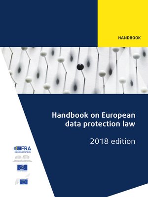 cover image of Handbook on European data protection law